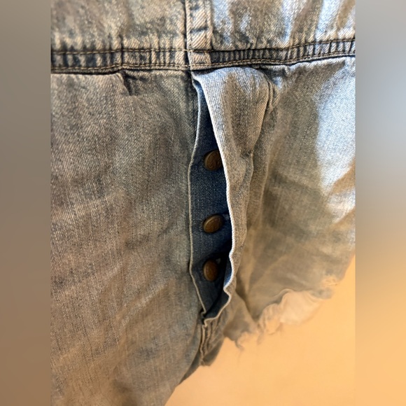 R13 Shortalls Overall Denim Shorts Distressed Size S - Picture 11 of 16